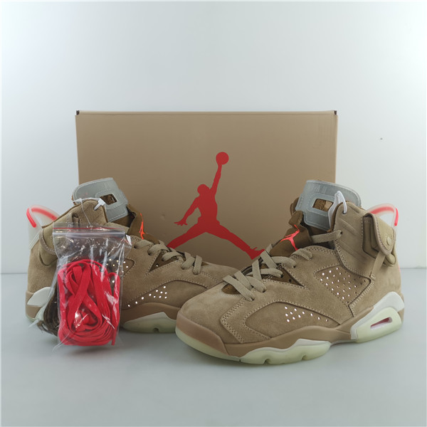 JORDAN 6 RETRO TRAVIS SCOTT BRITISH KHAKI - DH0690-200