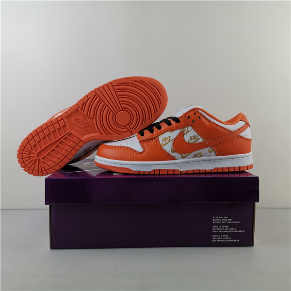 Nike SB Dunk Low White Orange DH3228-181