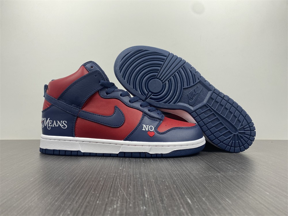 nike sb dunk high Sup*e by any means navy dn3741-600