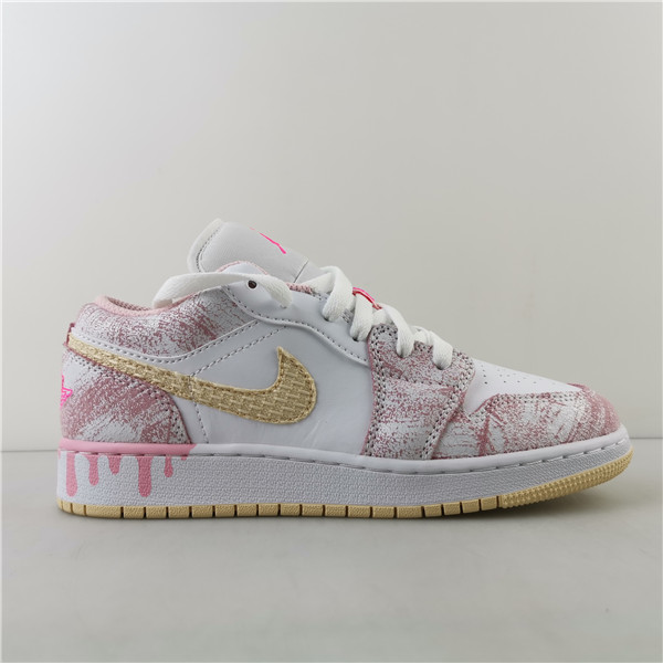 Jordan 1 Low Paint Drip (GS) CW7104-601