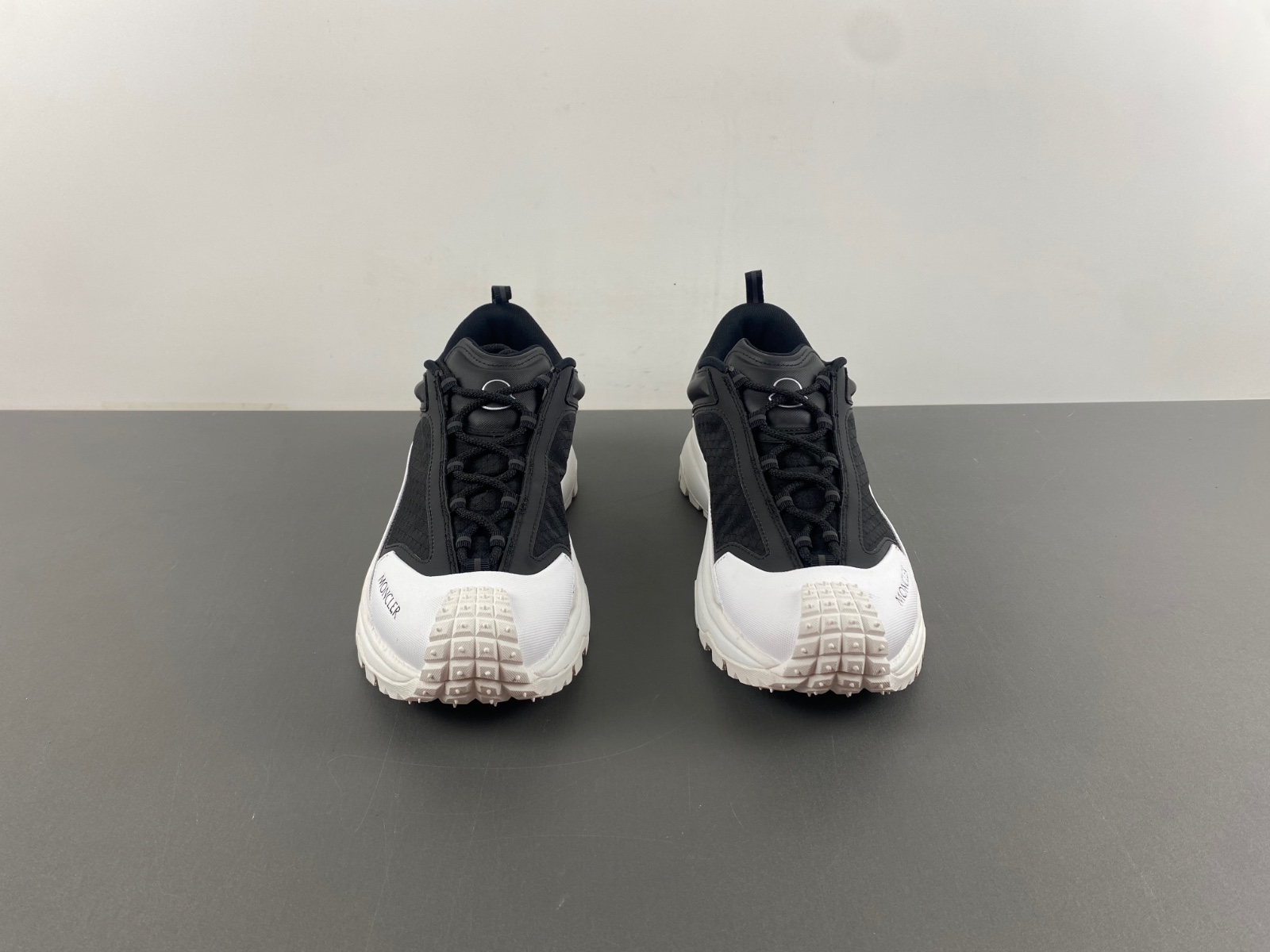 Moncler Mesh White Black Low Top