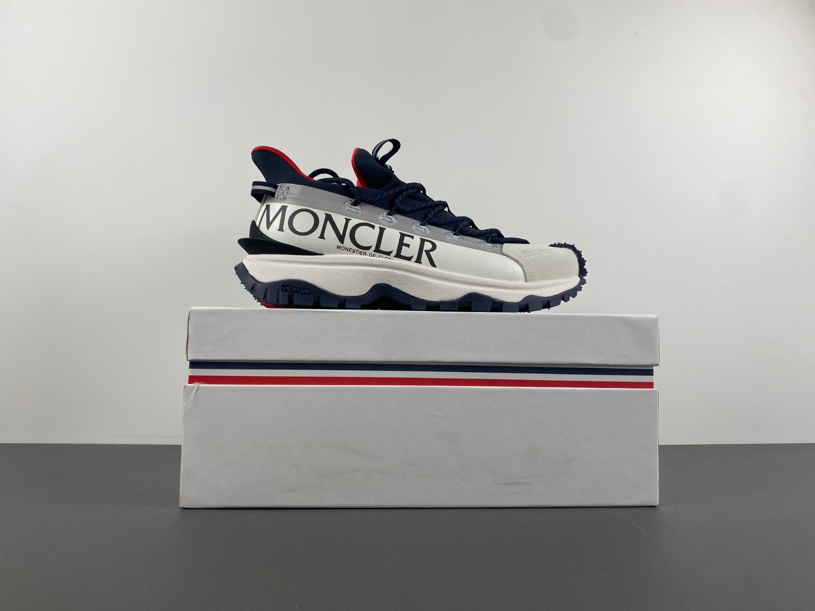 Moncler  White dark blue red