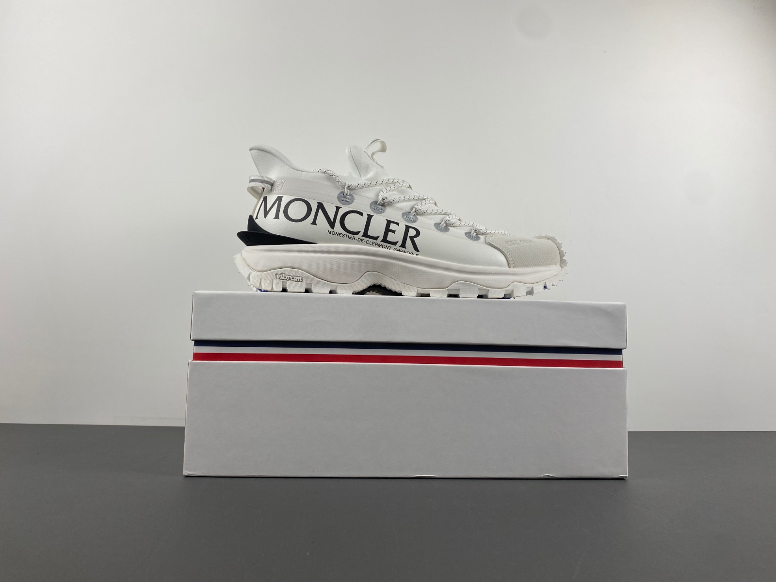 Moncler  All white black and blue