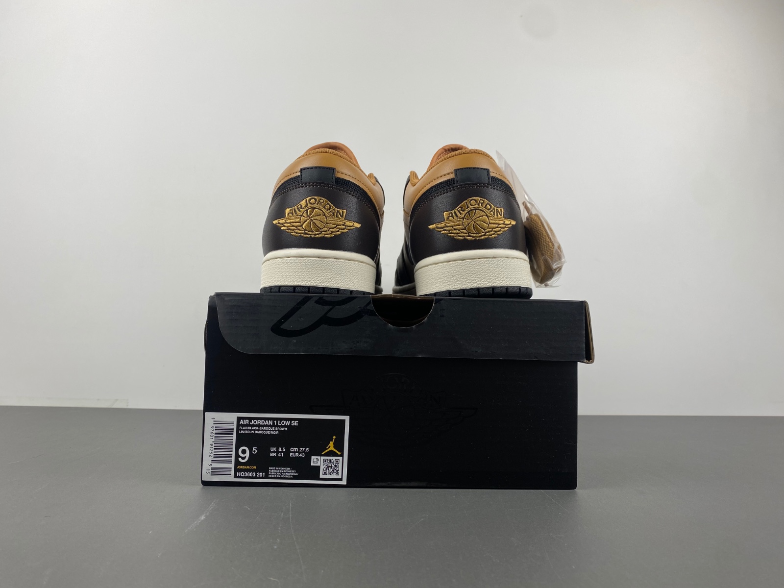 Air Jordan 1 Low Flax Baroque Brown HQ3603-201