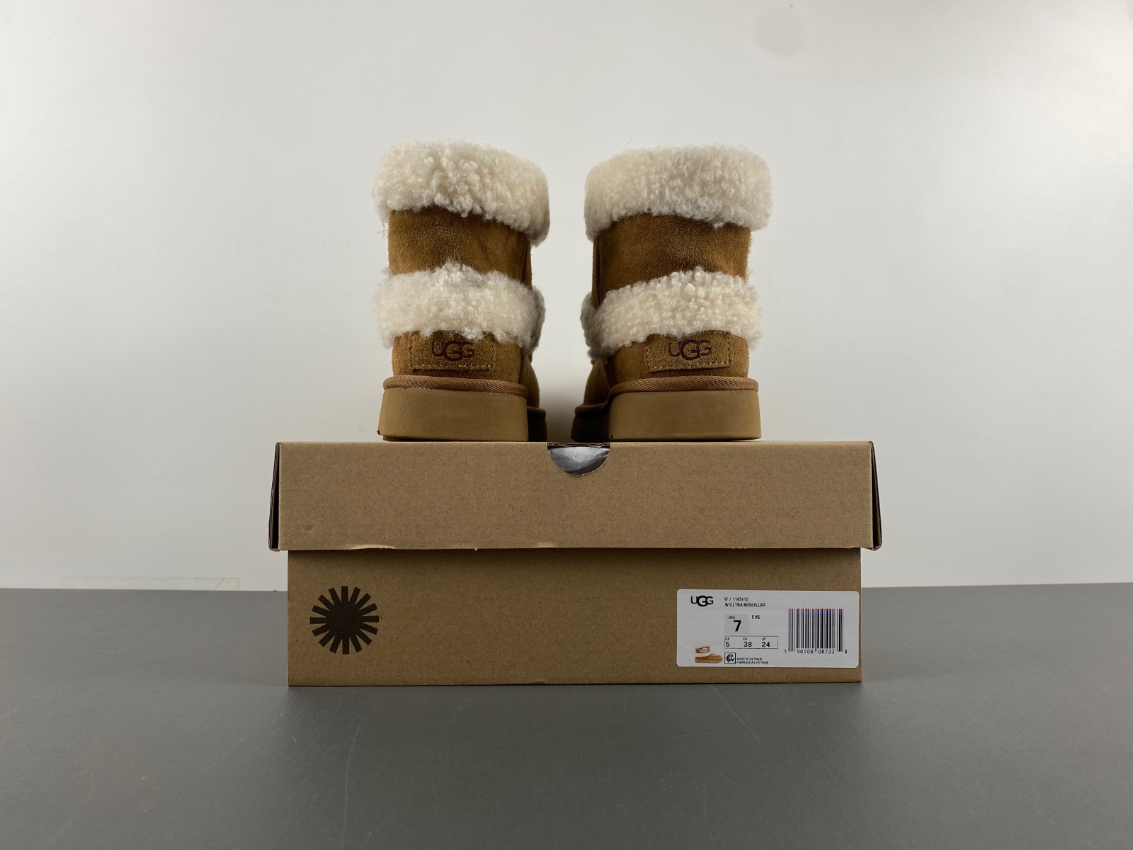 UGG W Ultra Mini Ugg Fluff braun W/1145410