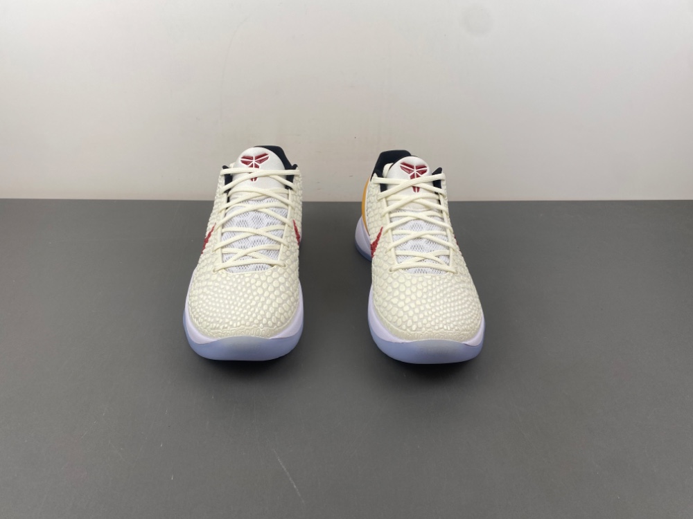 NIKE ZOOM KOBE 6 白红黄色 货号PE2025-102