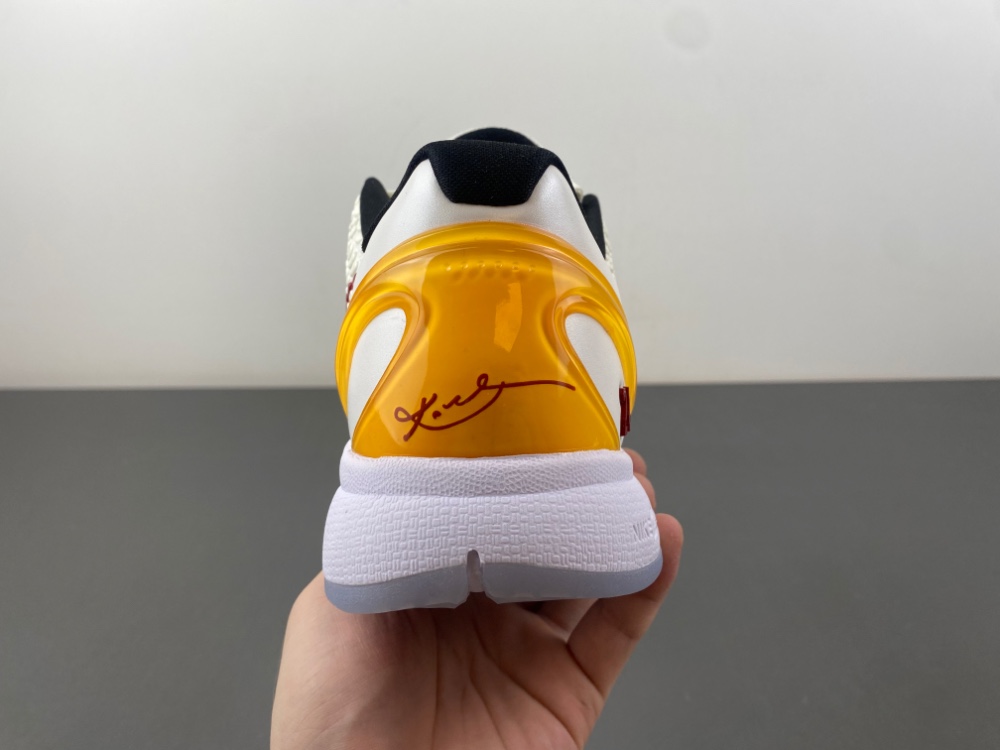 NIKE ZOOM KOBE 6 白红黄色 货号PE2025-102