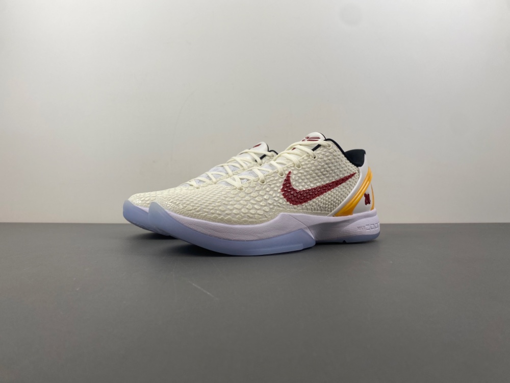 NIKE ZOOM KOBE 6 白红黄色 货号PE2025-102