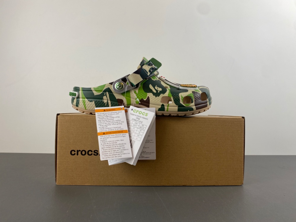 bape x Cr*0*s classic clog 
