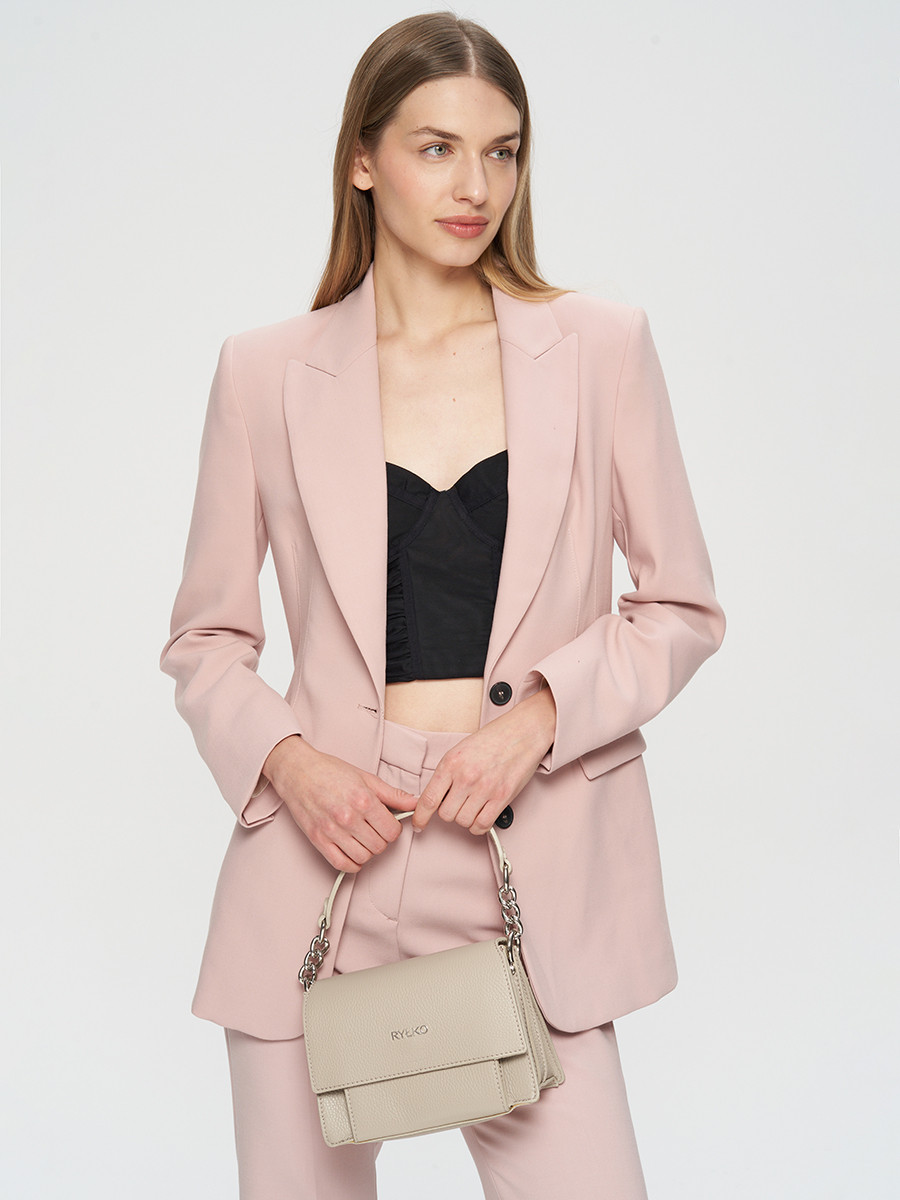 Maa, beowa torebka z ańcuszkiem