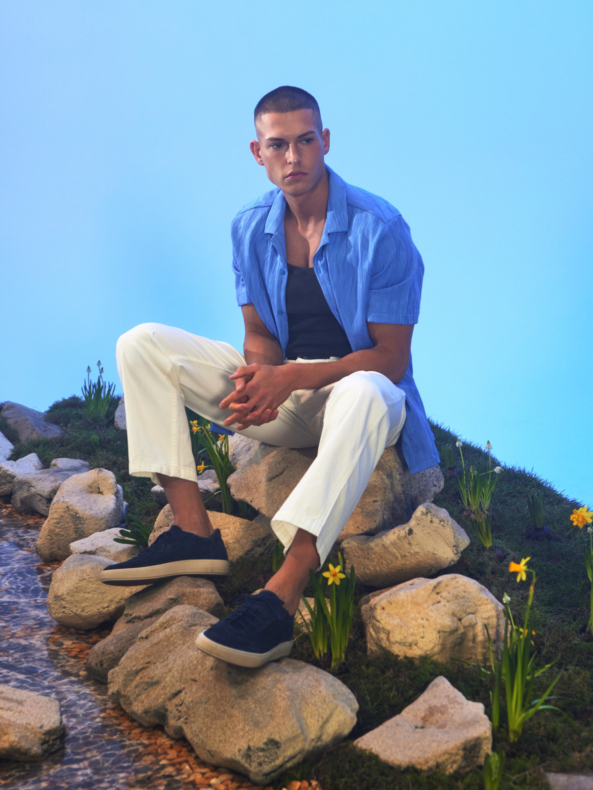 Welurowe póbuty mskie sportowe