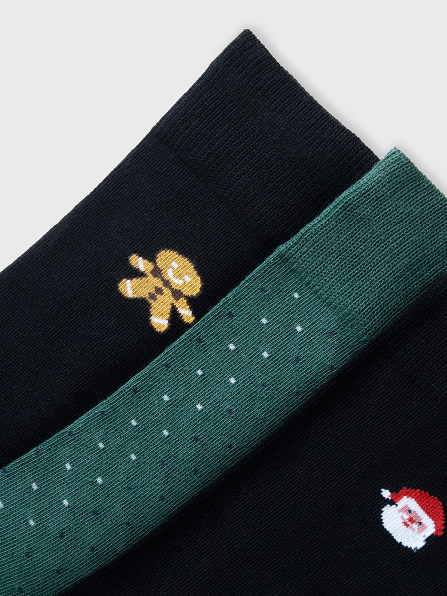 Zielone skarpety mskie w kropki