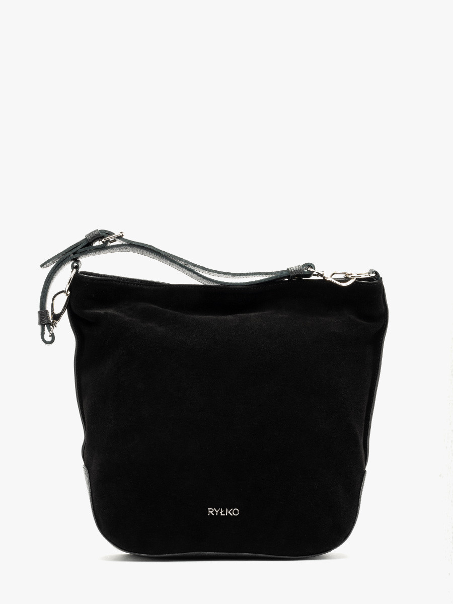 Czarna, pakowna torebka damska