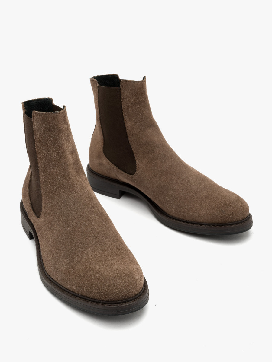 Szarobrzowe sztyblety mskie