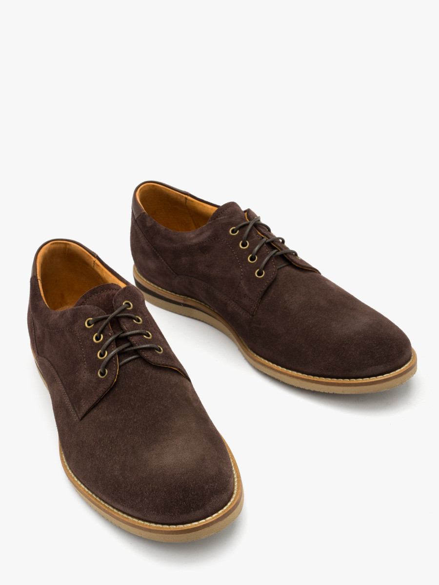 Ciemnobrzowe póbuty mskie