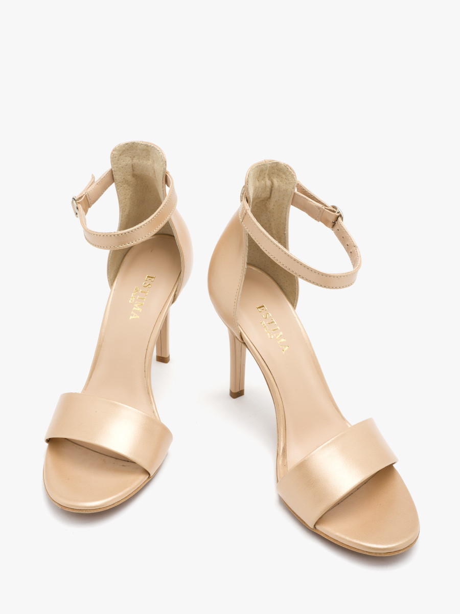 Platynowe sanday na wysokiej szpilce