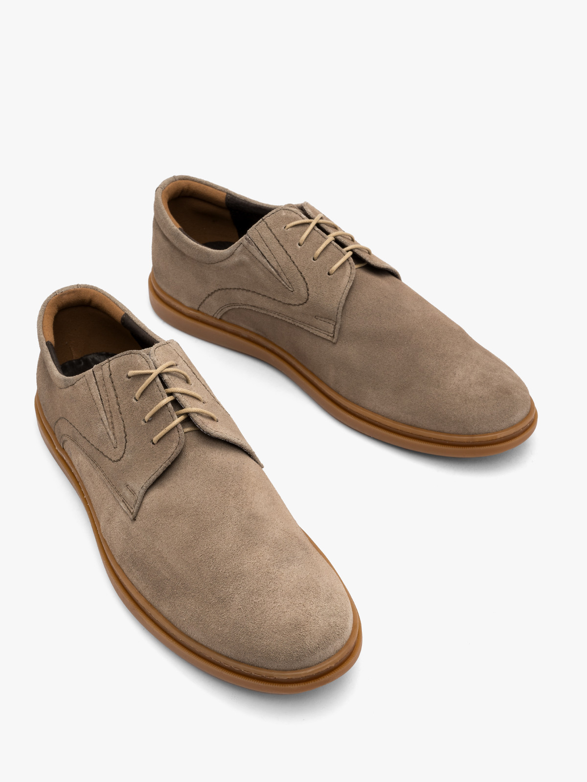 Beowy póbut mski welurowy