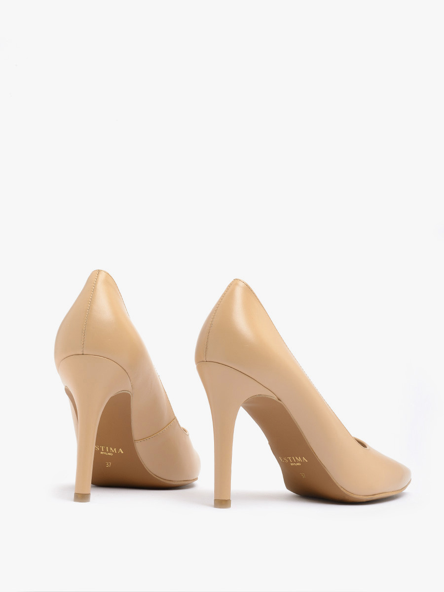 Beowe szpilki na wysokim obcasie