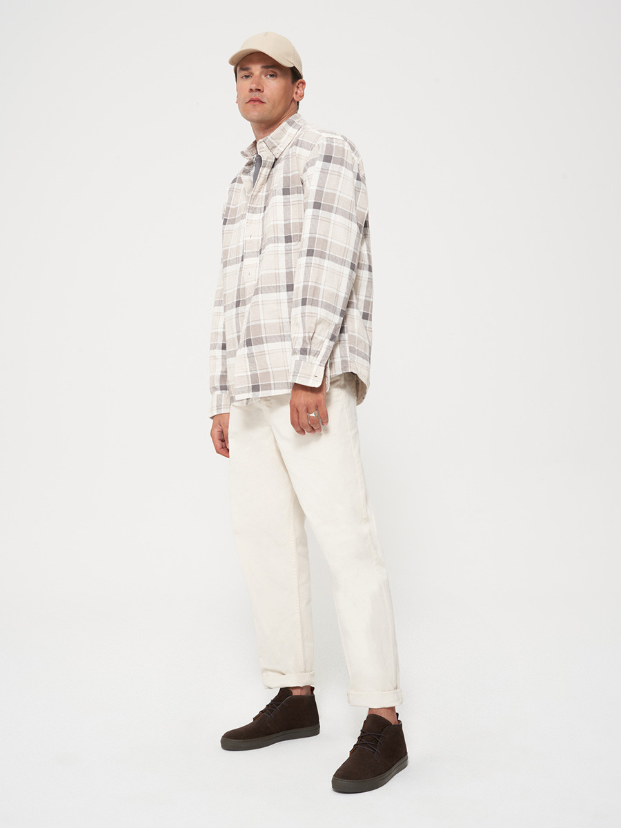 Ciemnobrzowy trzewik mski