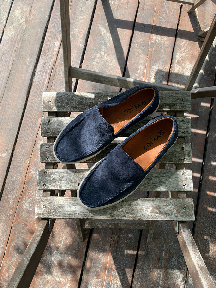 Granatowe póbuty mskie