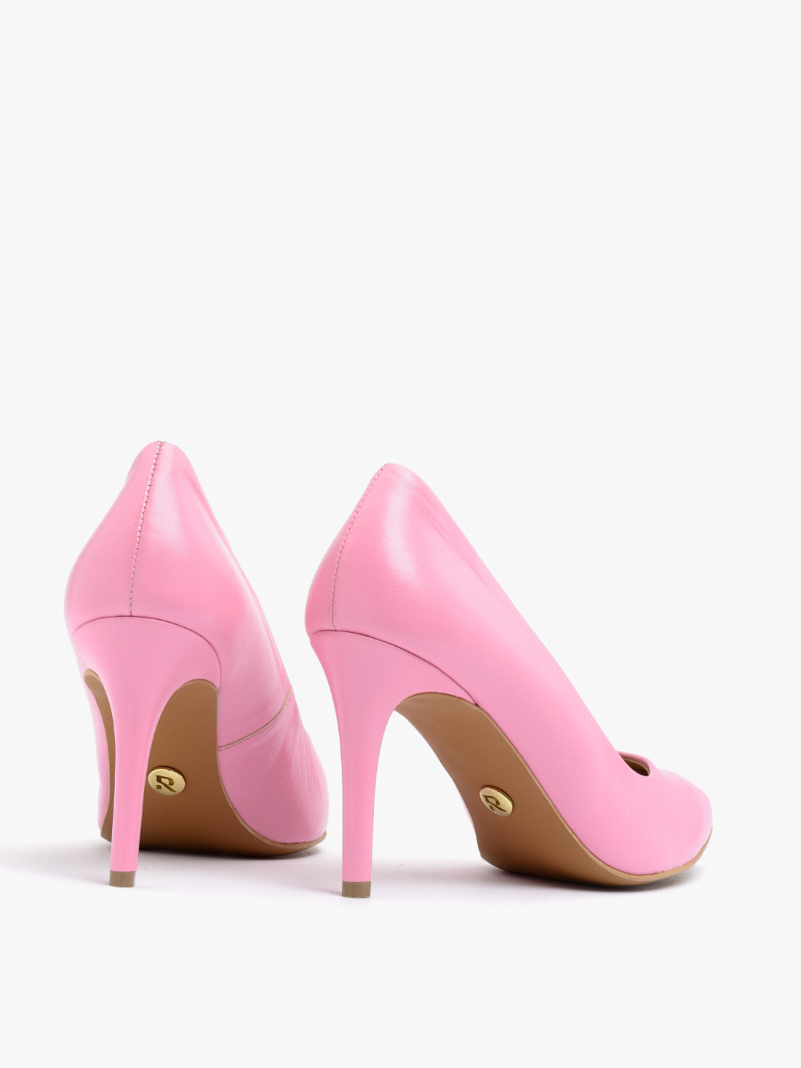 Róowe czóenka na wysokiej szpilce