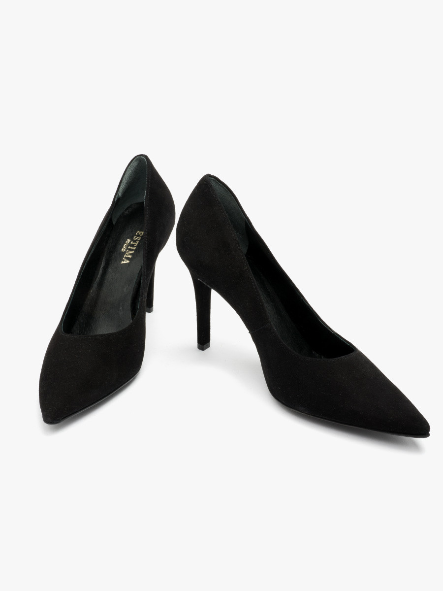 Czarne czóenka na wysokim obcasie