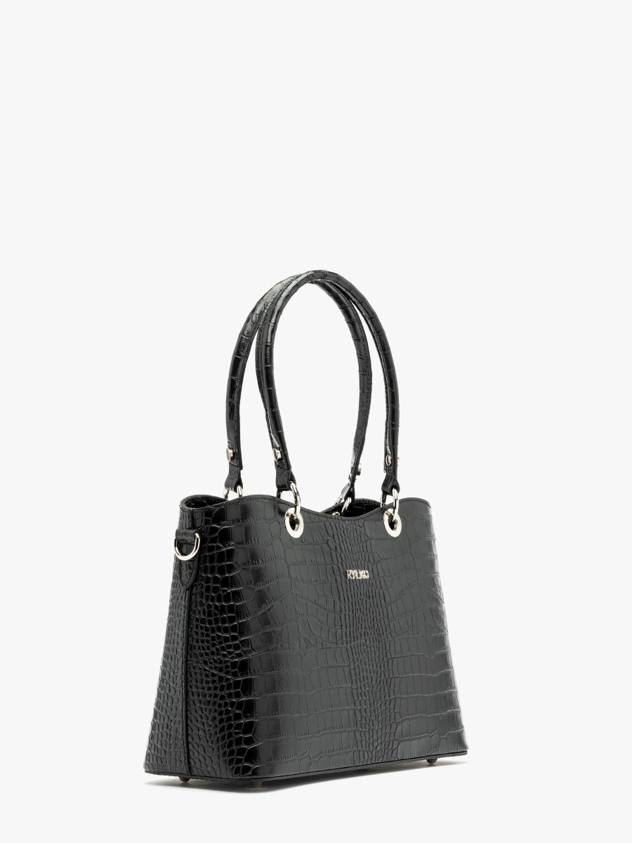 Czarna torebka z maym logotypem