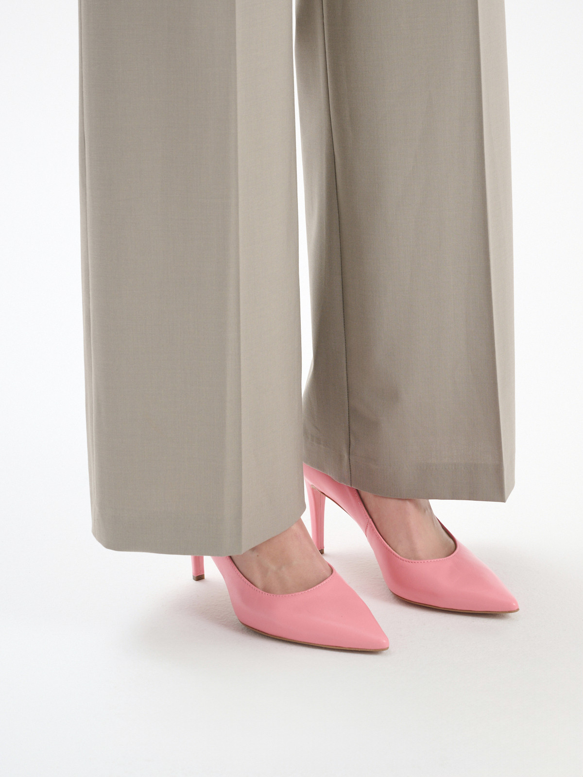 Róowe czóenka na szpilce