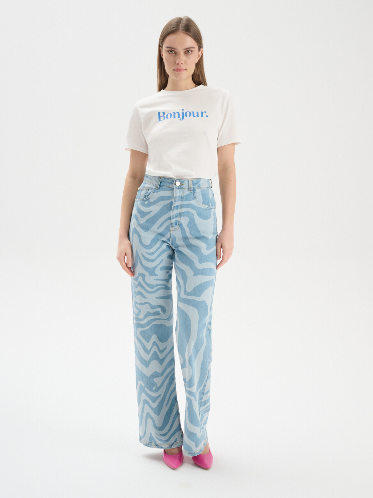 Czóenka na wysokim obcasie w kolorze fuksji