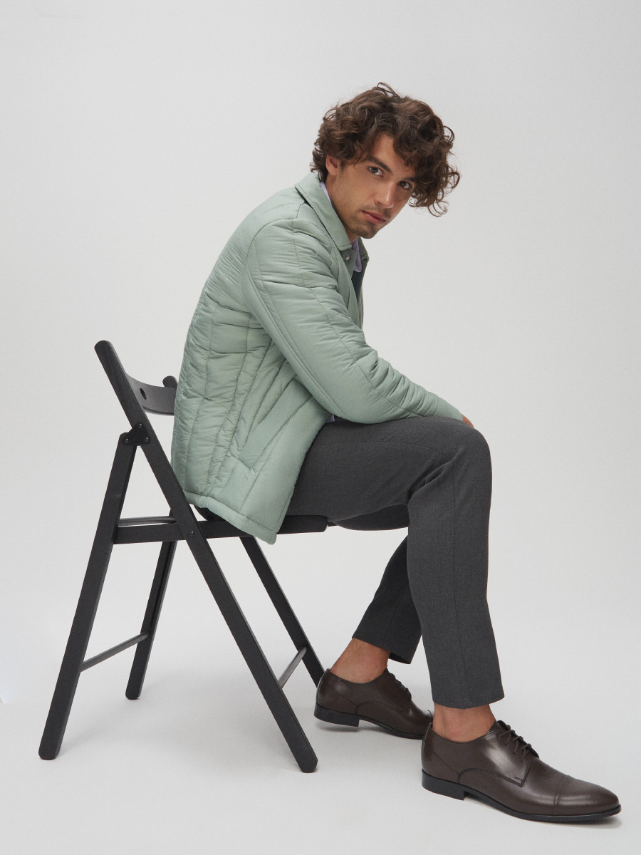 Ciemnobrzowe póbuty mskie