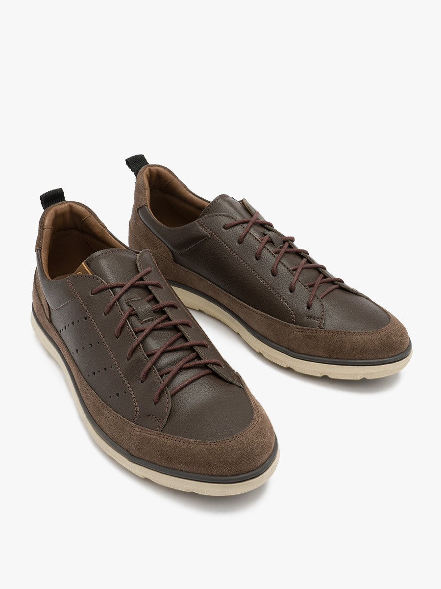 Ciemnobrzowe póbuty mskie