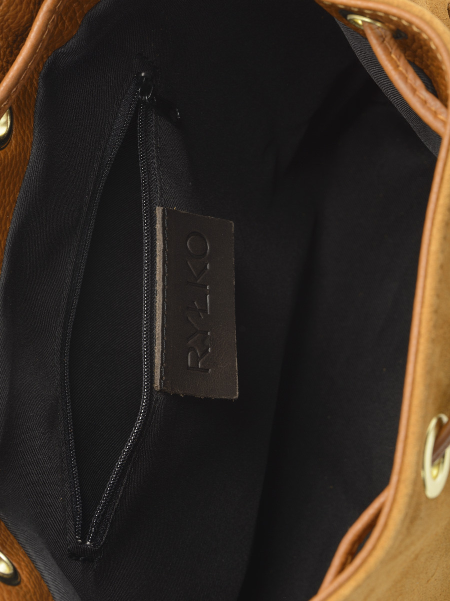 Ruda torebka z frdzlami