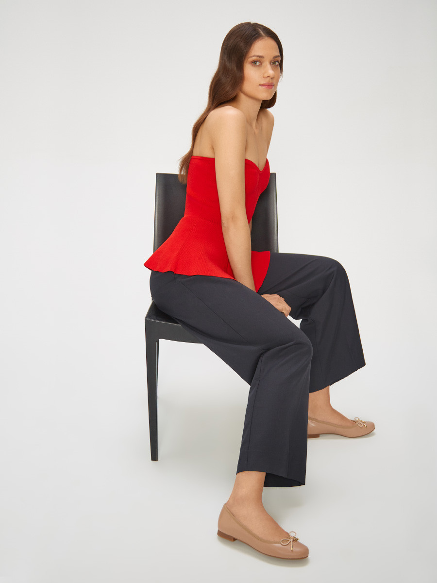 Beowe baleriny z kokardk