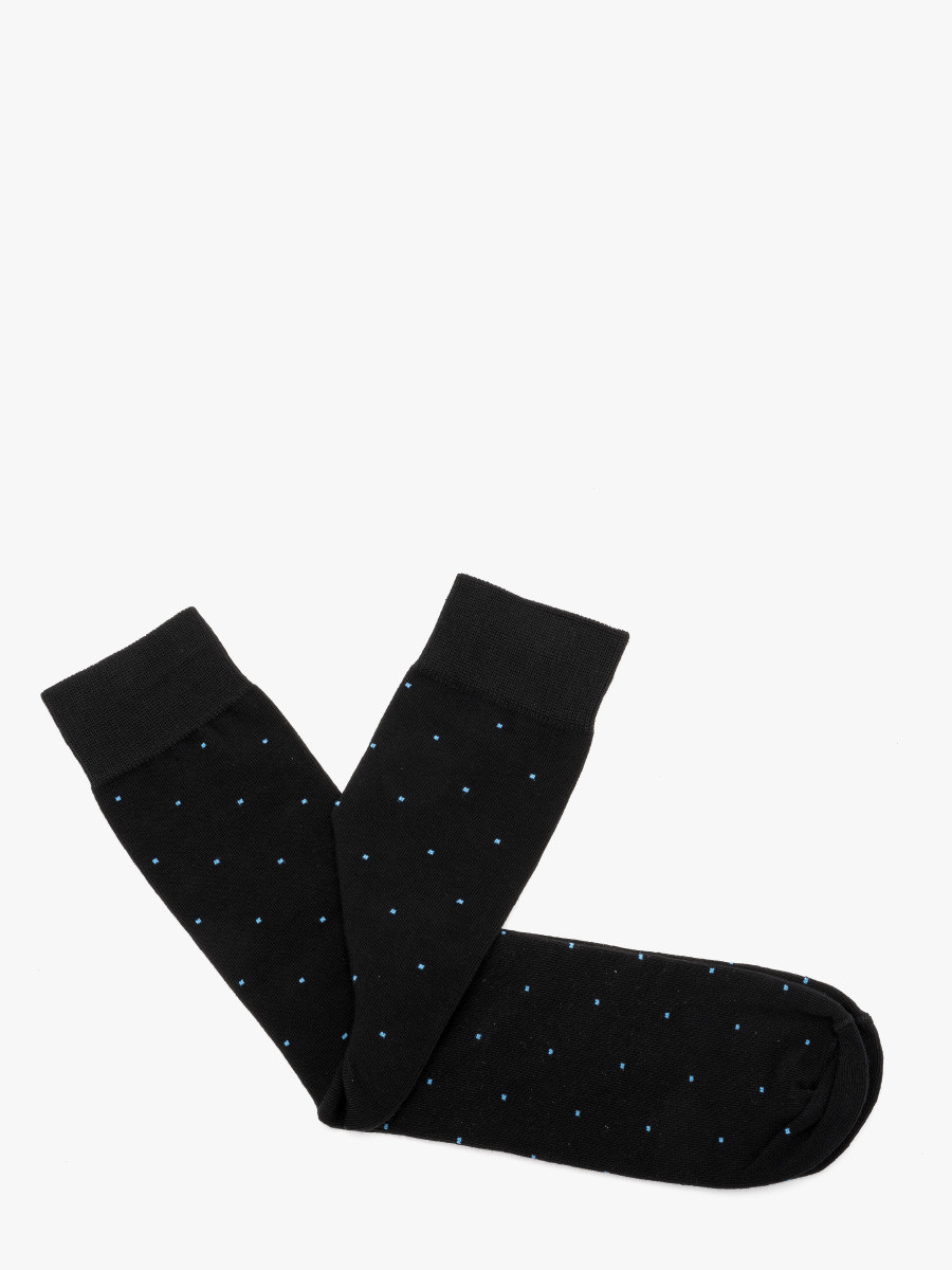 Czarne skarpety mskie w kropki