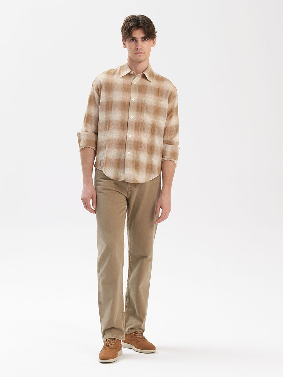 Brzowy póbut mski sportowy