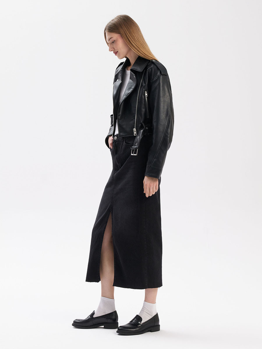 Czarne mokasyny damskie