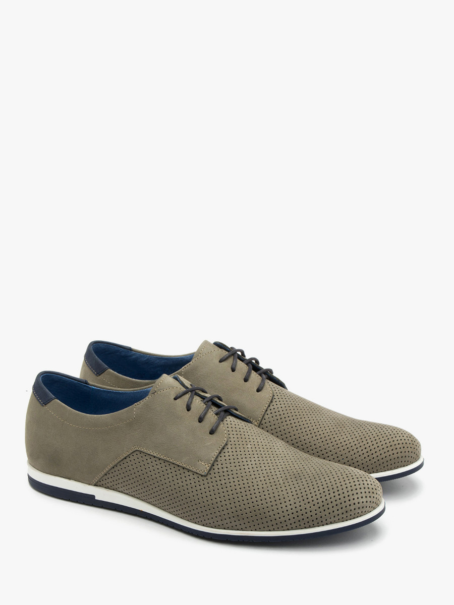 Popielate póbuty mskie z perforacj