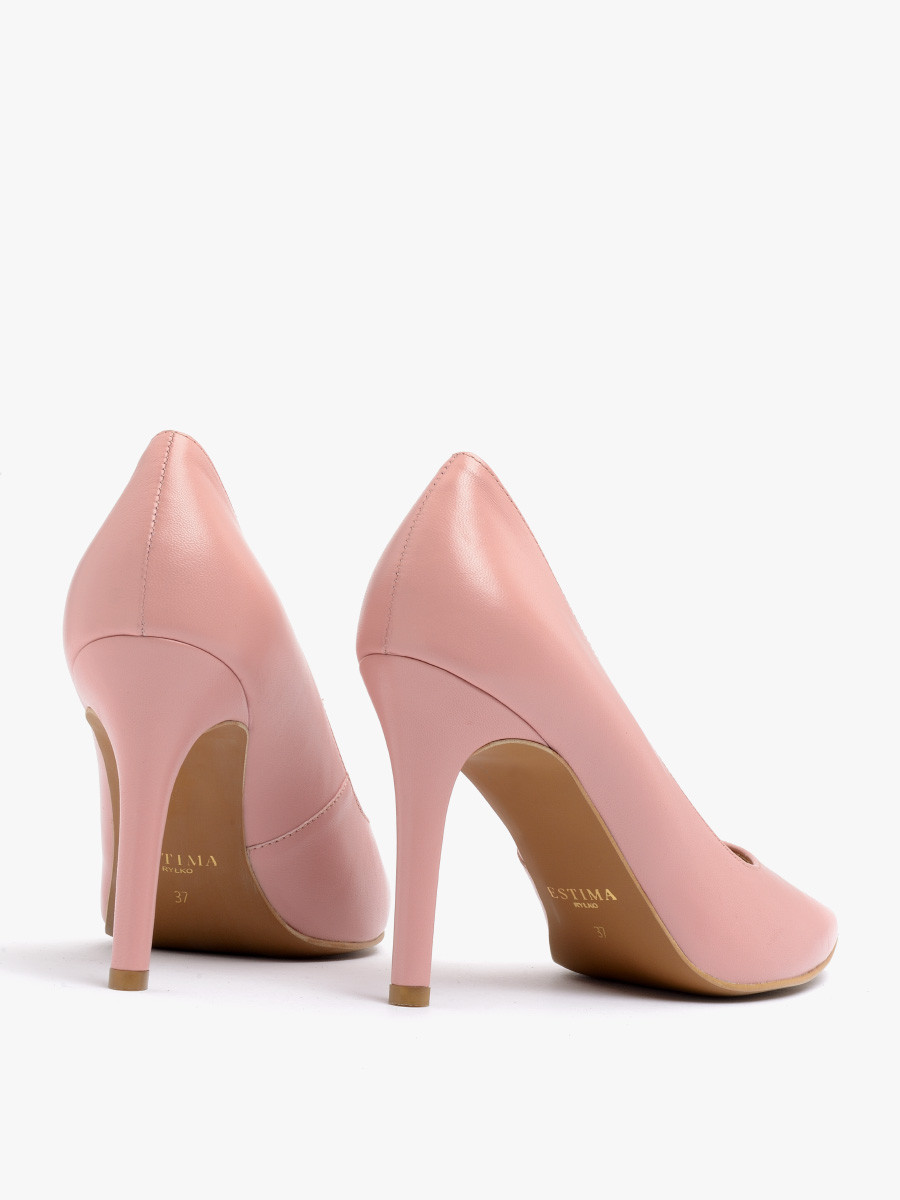 Róowe czóenka na wysokiej szpilce