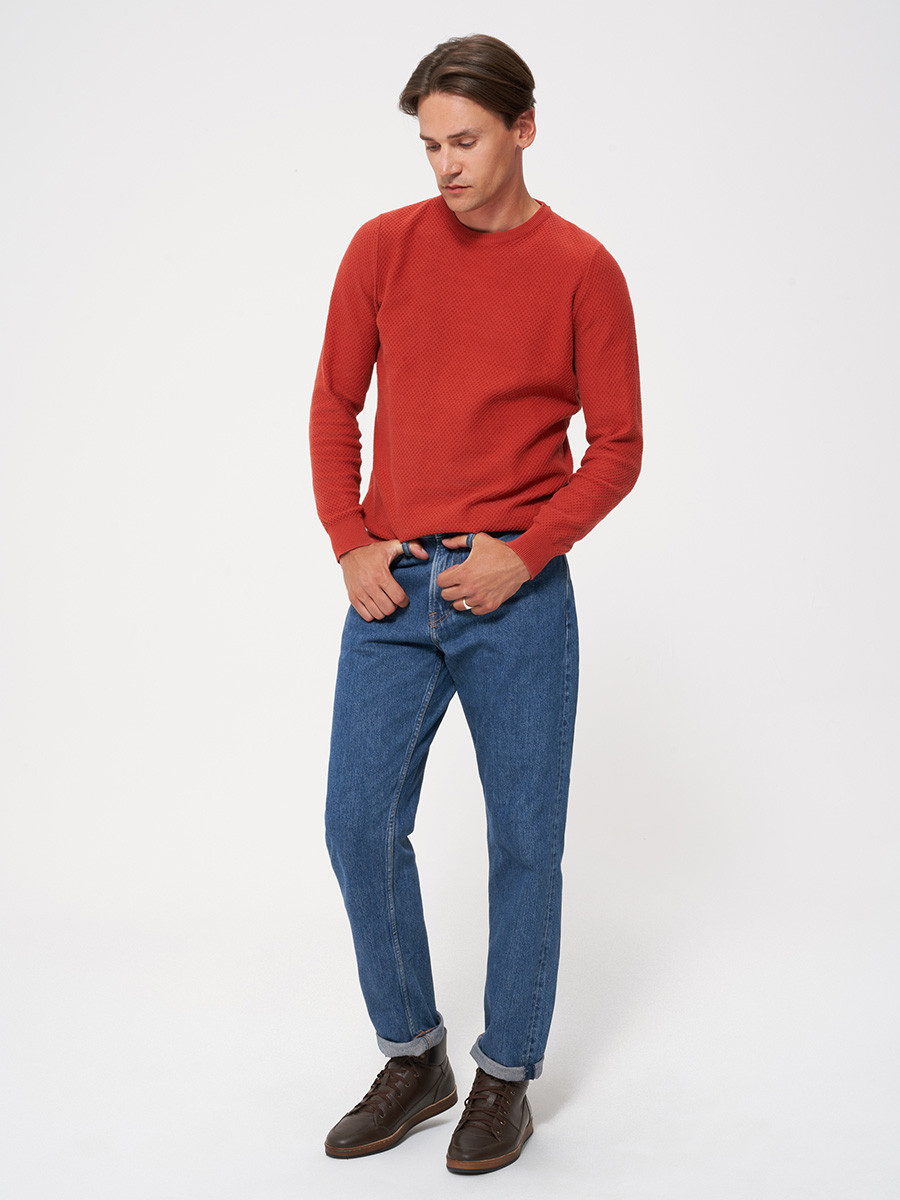 Ciemnobrzowy trzewik mski