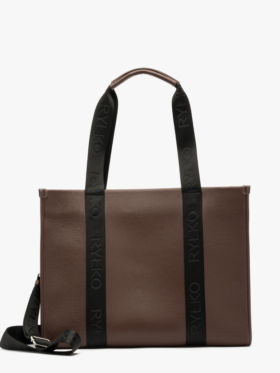 Pakowna ciemnobrzowa torebka