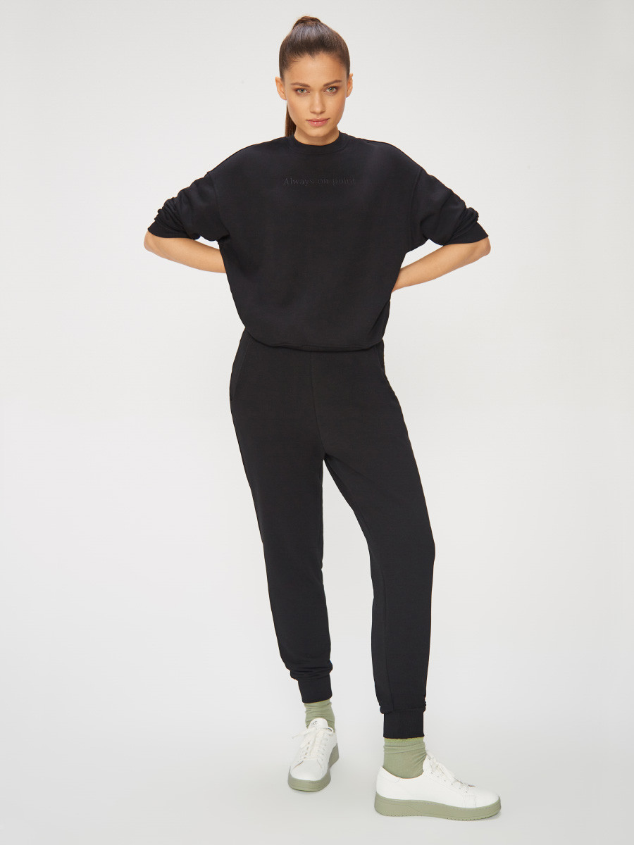 Czarne spodnie dresowe