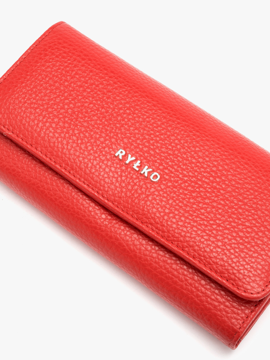 Czerwony portfel damski