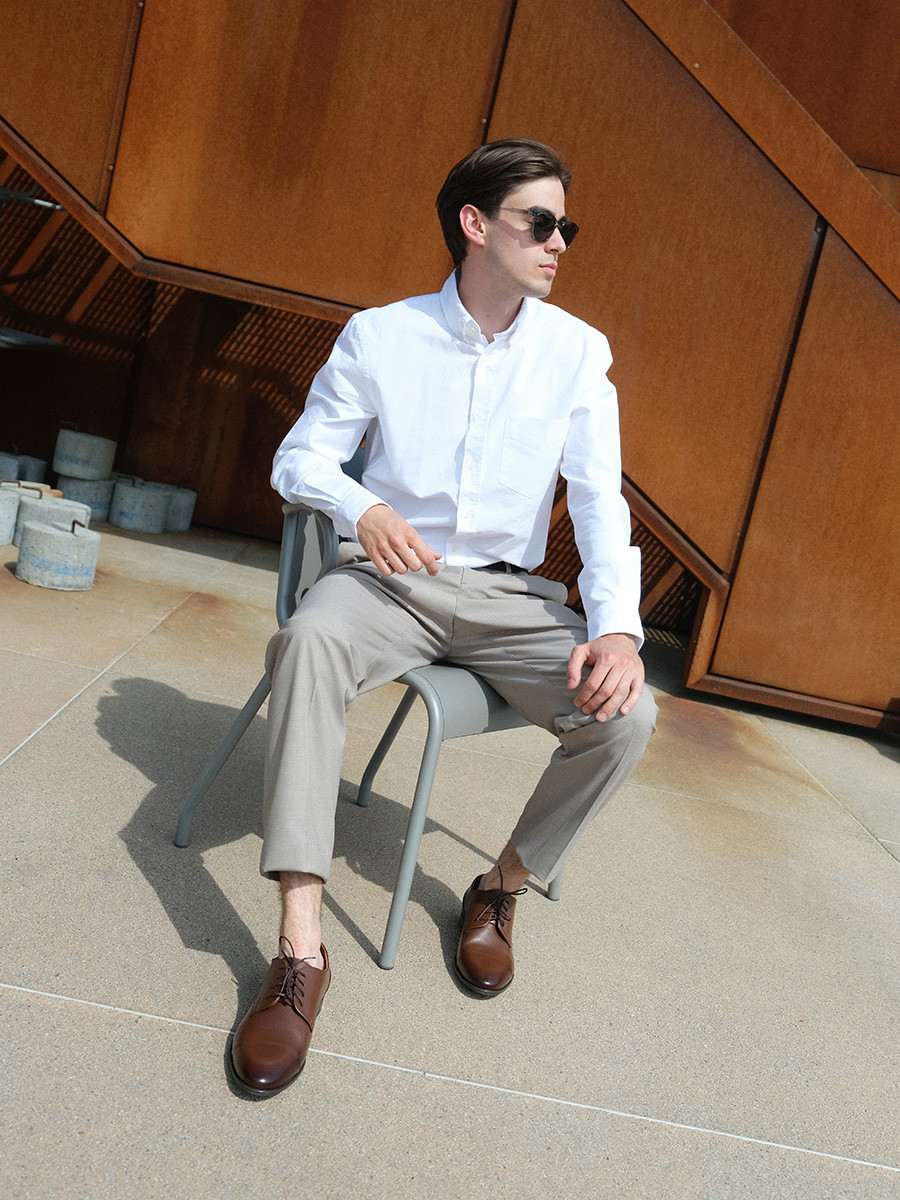 Brzowe póbuty mskie