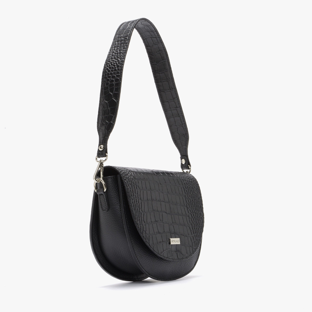 Torebka z ozdobnym, grubym paskiem