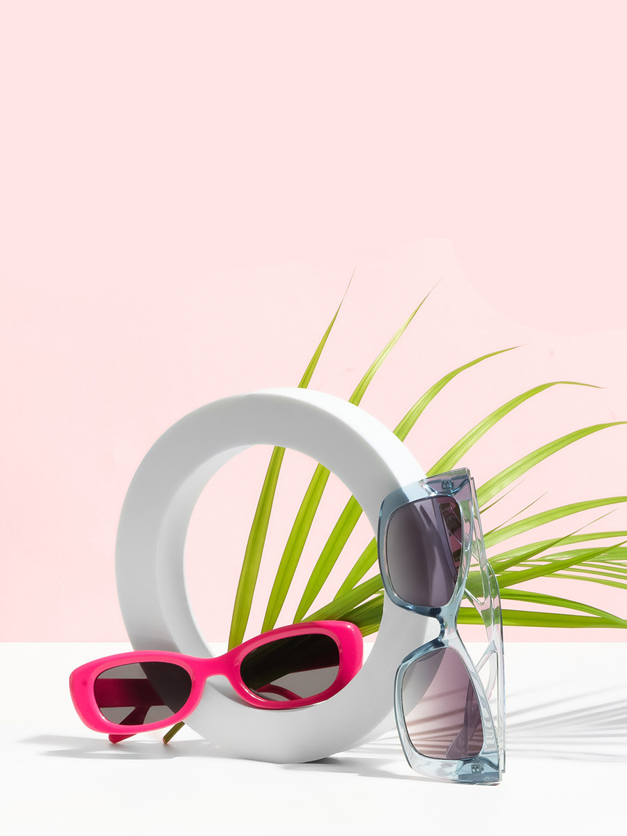 Róowe okulary przeciwsoneczne