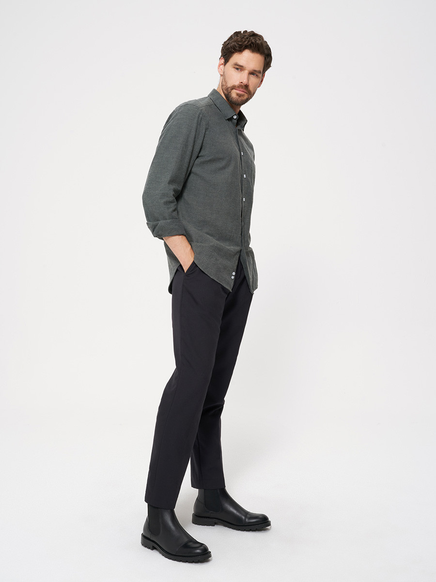 Czarny sztyblet mski