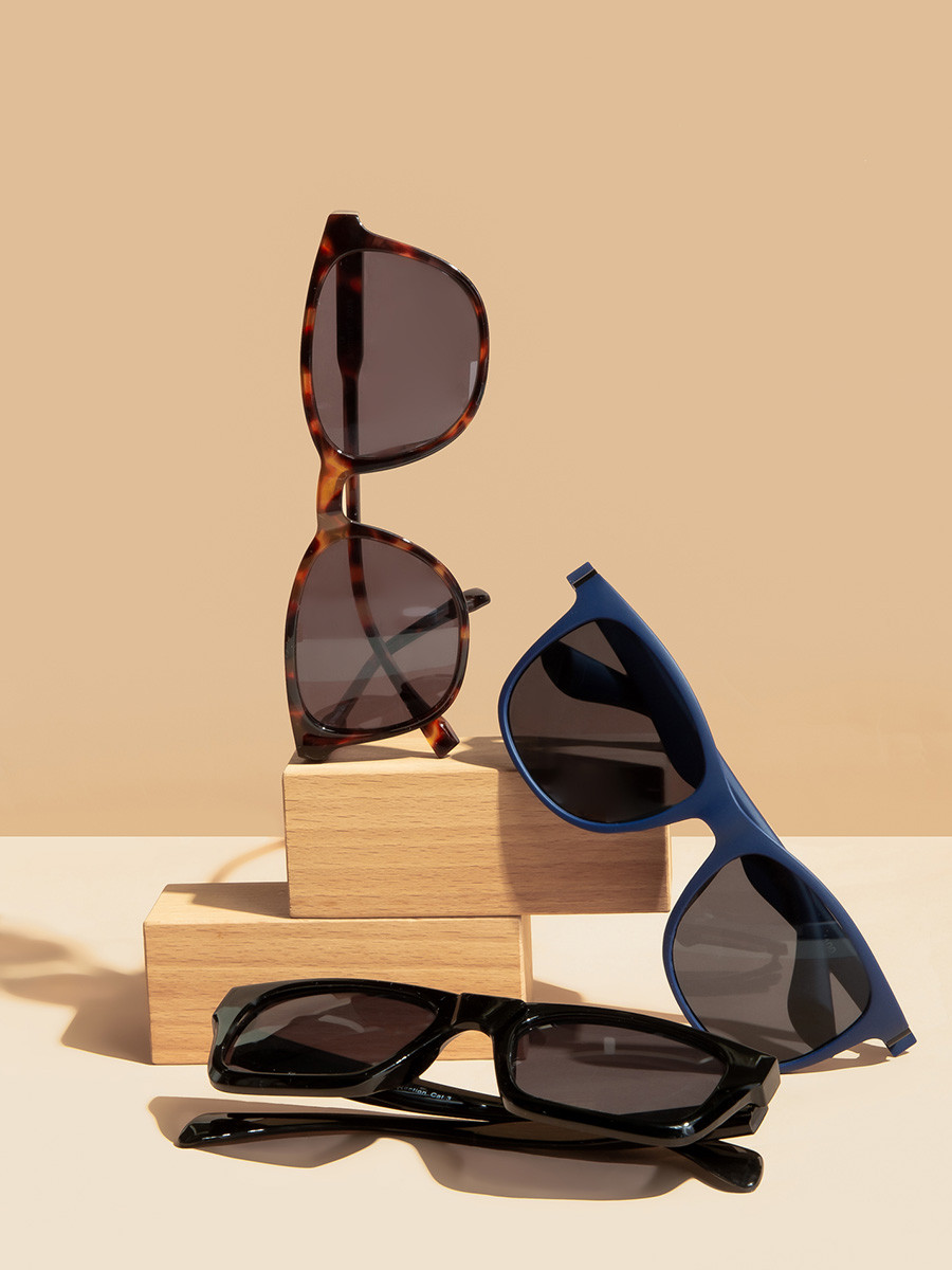 Okulary przeciwsoneczne w odcieniach brzu