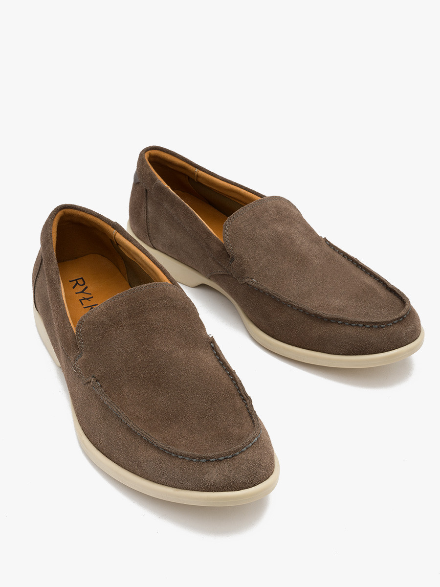 Brzowe mokasyny mskie