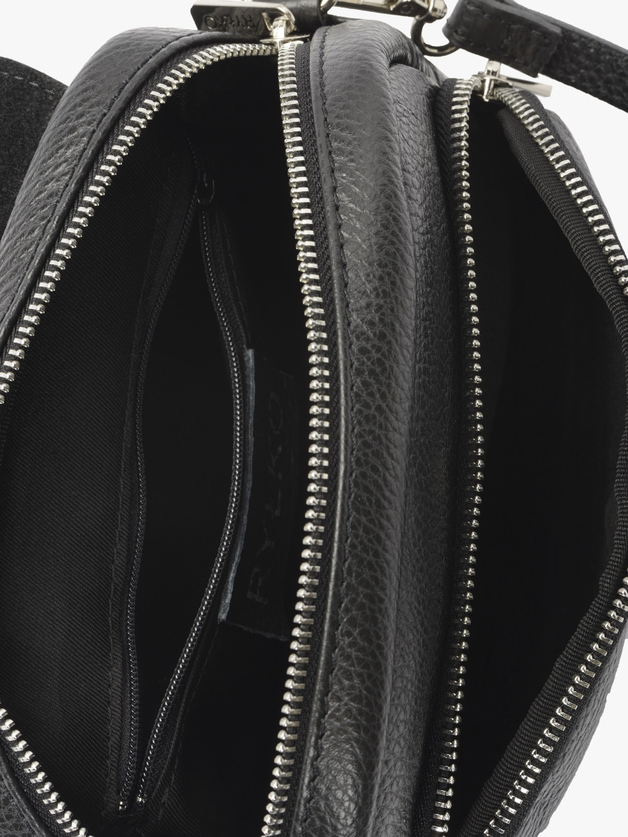 Maa czarna torebka z regulowanym paskiem