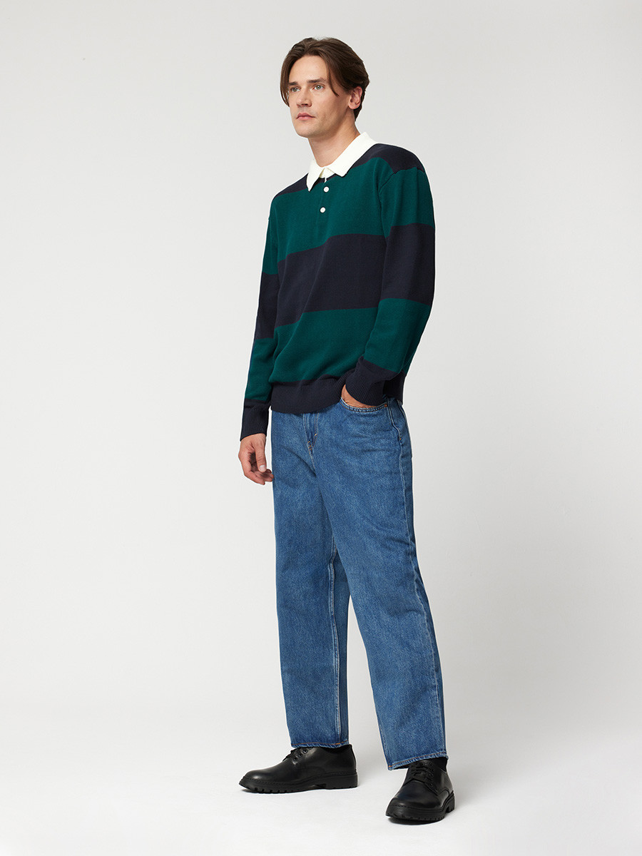 Czarne póbuty mskie na lekkiej podeszwie